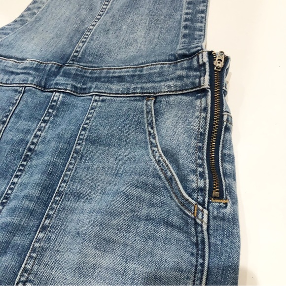 ‼️SOLD‼️Madewell Skinny Overall Raw Hem G1205 Large - Picture 3 of 9